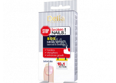 Delia Cosmetics SOS Mefa Effect regenerating base and top coat for nails 10 in 1 11 ml
