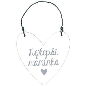 Nekupto Heart Sign Best Mom 6.5 x 6.5 x 0.5 cm