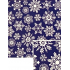 Nekupto Christmas gift wrapping paper 70 x 500 cm Dark blue with white flakes