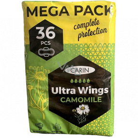 Carin Ultra Wings Camomile hygienické vložky 36 kusů