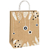 Ditipo Gift paper bag 22 x 10 x 29 cm Christmas light brown twigs, pine cones, ornaments