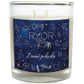 Ryor Winter Wellbeing soy scented candle large with 2 wicks burns up to 40 hours 210 g