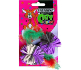 Tatrapet Fleece ball with feathers for cats 4 cm 2 pieces