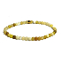 Opal yellow bracelet elastic natural stone, ball 4 mm / 16 - 17 cm, lucky stone