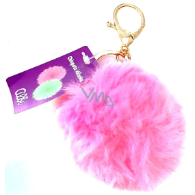 Albi Hairy Key Ring Pink 11 cm