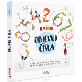 Albi Kvído Discover Numbers interactive educational book, recommended age 3+
