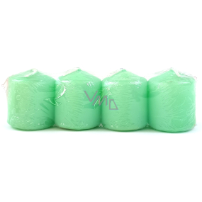 VeMDom Light green candle cylinder 40 x 52 mm 4 pieces