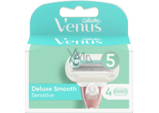 Gillette Venus Deluxe Smooth Sensitive Replacement Heads 4 pieces, for women