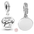 Charm Sterling silver 925 Friends are the family you choose, friendship bracelet pendant