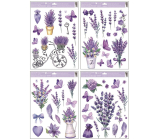 Window film lavender with glitters 30 x 42 cm, various motifs