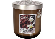 Heart & Home Sandalwood soy scented candle medium burn up to 30 hours 110 g