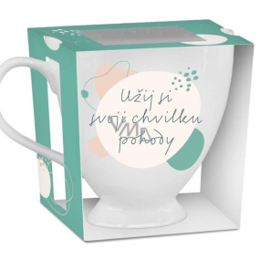 Albi Mug Trendy Enjoy your moment of well-being green 300 ml