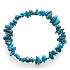 Apatit blue bracelet elastic chopped natural stone 19 cm, stone realization