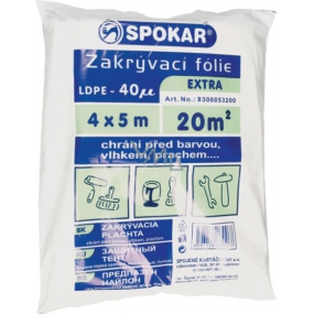 Spokar Extra Cover foil LDPE, 40 µ, 20 m?, 4 × 5 m