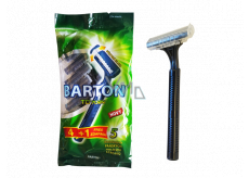 Barton 2-blade swinging razor for men 5 pieces TD702M