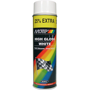Motip 04004 spray, universal automotive paint, automotive white, 500 ml