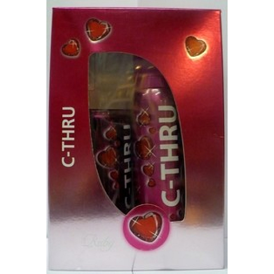 C-Thru Ruby eau de toilette for women 30 ml + deodorant spray 150 ml, gift set
