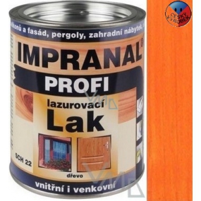 Impranal Profi glazing varnish thick-layered for wooden surfaces in exteriors and interiors SCH 22 Cherry 0,75 l