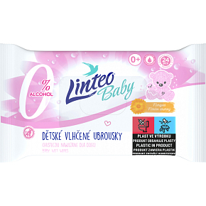 Linteo Baby Moist Wipes with Marigold, 24 pcs
