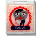 Nekupto Miss Cool Gift mirror for handbag Cat beret Beautiful & chic