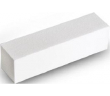 Nail file 4 side block white 9.5 x 2.5 x 2.5 cm 5312