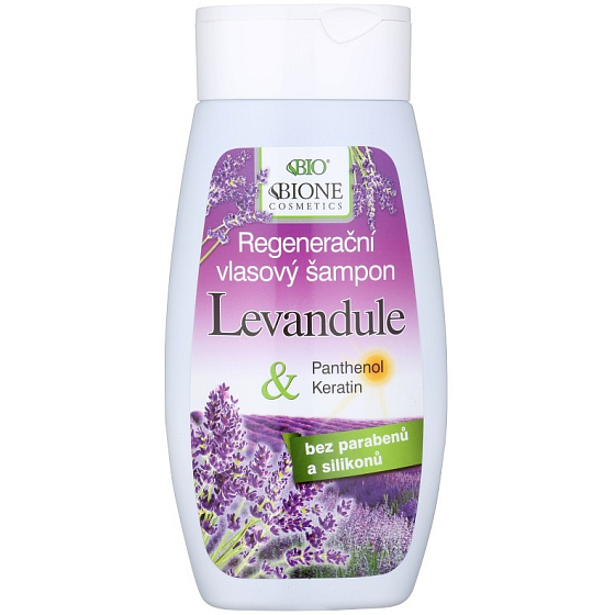 Bione Cosmetics Lavender & Panthenol, Keratin Regenerating Hair Shampoo 250 ml