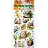 Easter gel stickers with purple basket 19 x 9 cm