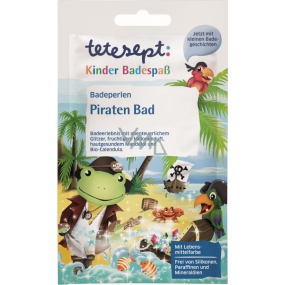 Tetesept Pirates Bath pearls amazing water color, effect with glitter and crackle for boys 60 g