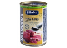 Dr. Clauders Jehněčí s rýží pro dospělé psy 92% masa 400 g