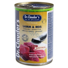 Dr. Clauders Lamb with rice complete super premium food for adults ps 92% meat 400 g