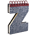 If Alphabooks Note Books Notebook in the shape of the letter Z 91 x 14 x 124 mm
