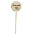 Bohemia Gifts Wooden Herb Marker with Print - Coriander, Circle Diameter is 5 - 8 cm