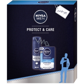 Nivea Men Protect & Care 2 in 1 aftershave 100 ml + Men Protect & Care shaving foam 200 ml, cosmetic set
