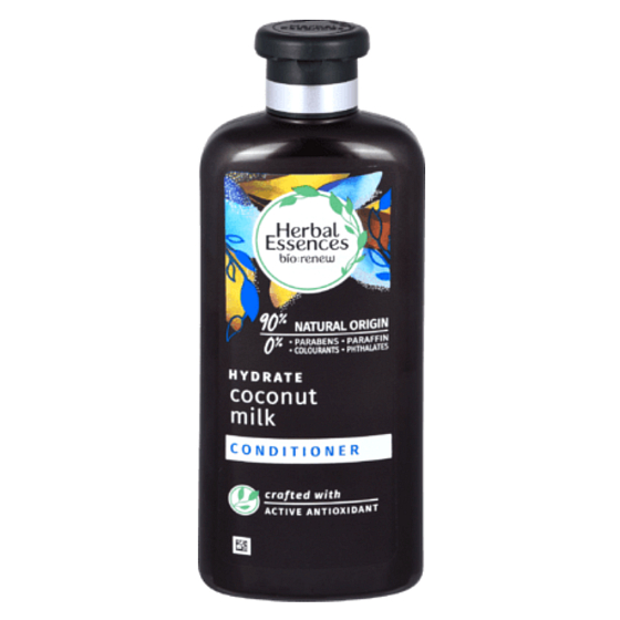 Herbal Essences Hydrate Coconut Milk Conditioner with coconut milk, for shiny and hydrated hair, without parabens 360 ml