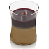 WoodWick Floral Nights Dark Poppy scented candle with wooden wick and lid glass small 85 g Limited 2019
