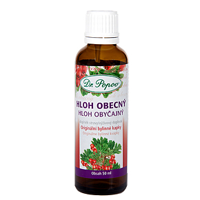 Dr. Popov Hawthorn Original Herbal Drops for Healthy Heart Function and Easier Falling Asleep, Dietary Supplement 50 ml