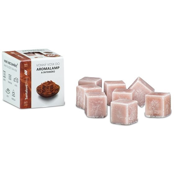 Cossack Sandalwood natural fragrant wax for aroma lamps and interiors 8 cubes 30 g