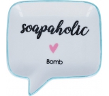 Bomb Cosmetics Soapaholic Soap Dish Ceramic soap dish 12.5 x 12.5 cm