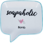 Bomb Cosmetics Soapaholic Soap Dish Ceramic soap dish 12.5 x 12.5 cm