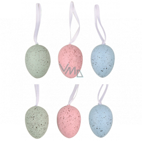 Plastic eggs for hanging 4 cm, 12 pieces in a bag