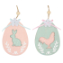Wooden egg for hanging 12 cm 1 piece