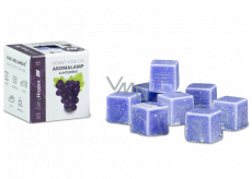 Cossack Black grape natural fragrant wax for aroma lamps and interiors 8 cubes 30 g