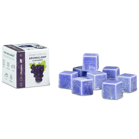 Kozák Black Grape natural scented wax for aroma lamps and interiors 8 cubes 30 g