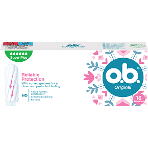 O.B. Original Super Plus Tampons, 16 pcs