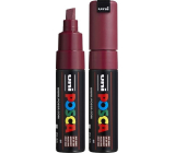 Posca Universal acrylic marker with wide, cut tip 8 mm Bordeaux PC-8K