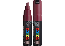 Posca Universal acrylic marker with wide, cut tip 8 mm Bordeaux PC-8K