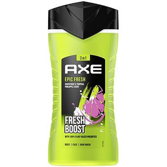 Axe Epic Fresh 3in1 shower gel for face, body and hair for men 250 ml