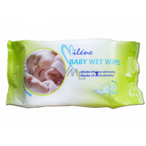 Miléne Kids wet wipes against irritation and steaming for children 72 pieces