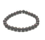 Almadine - Garnet bracelet elastic natural stone, ball 4 mm / 16 - 17 cm