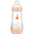 Mam Anti-Colic feeding bottle, silicone soft teat with medium flow 2+ months Pink 260 ml